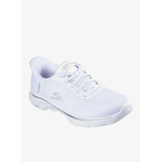 Skechers GO WALK 7 Jayne Women's Training Shoes Slip On Hands Free Air Cooled Memory Foam Ultra Go 38.5 White - Skechers - Image 3