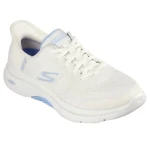 Skechers Go Walk Arch Fit 2.0 Women's Slip On Walking Shoes with Arch Support and Natural Color, Featuring Hands Free Slip Ins Technology, Size 40 - Skechers