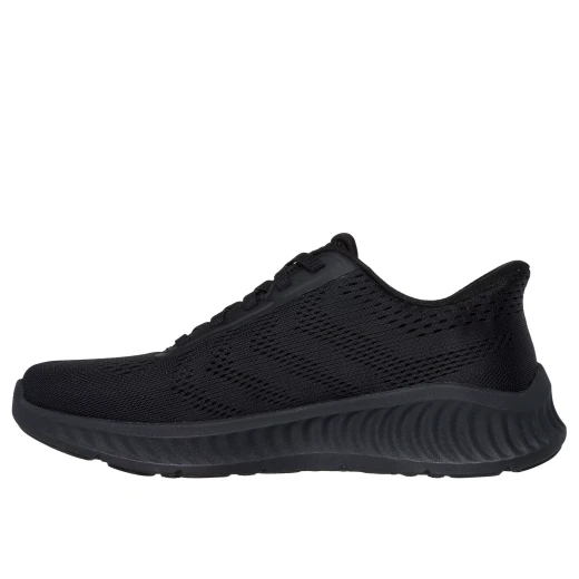 Skechers Women's Go Walk Now 40 Black Slip On Walking Shoes with Hands Free Slip Ins Technology, Air Cooled Goga Mat Insole for Comfort, and Ultra Light Cushioning - Skechers - Image 4