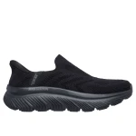 Skechers Women's GoWalk Max Cushioning Hyper Burst Walking Shoes Black 37.5 Featuring Hands-Free Slip-ins Entry and Hyper Burst Cushioning for Superior Comfort, Machine Washable - Skechers