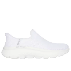 Skechers Women's GOwalk Max Slip-ins Cleo Walking Shoes White 41 EU with Hands-Free Entry Hyper Burst Cushioning and Machine Washable Textile Upper for Superior Comfort and Support