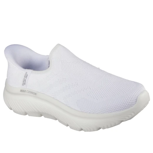 Skechers Women's GOwalk Max Slip-ins Cleo Walking Shoe with Hands-Free Entry and Hyper Burst Cushioning, Textile Upper, Machine Washable Design, Available in Size 38.5, White Color - Skechers - Image 3