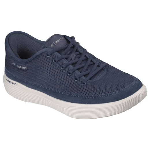 Skechers Women's Slip-ins GO WALK Commuter Kaylin Athletic Walking Shoes with Hands Free Design, Adjustable Laces, Arch Fit Insole for Comfort, Vegan, Navy, Size 38.5 - Skechers - Image 3
