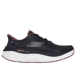 Skechers Women's Max Run Running Shoe Black Color 37 with Max Cushioning and Goodyear Rubber Outsole for Maximum Comfort and Performance