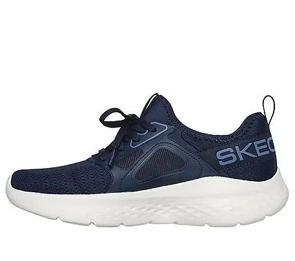 حذاء جري Skechers GO RUN Lite نسائي أزرق كحلي مقاس 37.5 مع نعل داخلي بتقنية Air-Cooled Goga Mat وتوسيد ULTRA GO خفيف الوزن - سكيتشرز - Image 3