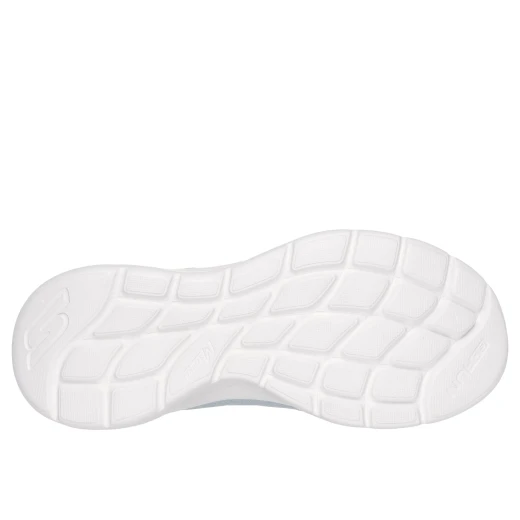 حذاء جري Skechers النسائي الخفيف الوزن مقاس 37 أزرق مزود بنعل داخلي Air-Cooled Goga Mat، بتقنية M-Strike، وجزء علوي شبكي، وتصميم وسطي بارامتري للدعم والثبات - سكيتشرز - Image 6
