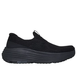 Skechers Women's Max Cushioning Endeavour Running Shoes Black Size 38 with Max Cushioning Midsole, Air Cooled Goga Mat Insole, and Stretch Fit Design for Easy On Comfort
