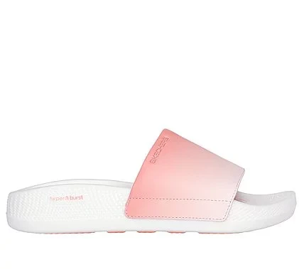 Skechers Women's Hyper Slide Sandals Pink Size 36 Featuring Goodyear Performance Outsole, Ultra Lightweight Hyper Burst Midsole For Comfort, Sporty Design, Synthetic Upper - Skechers - Image 2