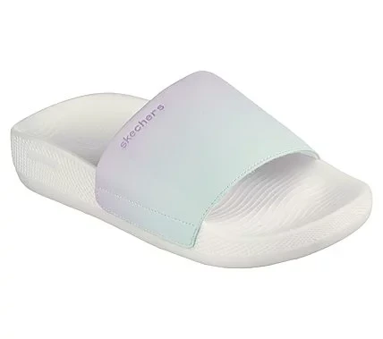 Skechers Women's Hyper Slide Sandals White 37 Sporty Comfortable Goodyear Outsole Hyper Burst Midsole Ultra Lightweight Responsive Experience 140458 CRL - Skechers - Image 3