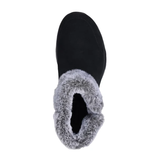 Skechers Women's On The Go Joy Savvy Cold Weather Booties with Faux Fur Trim, Chenille Lining, Side Zip, Air Cooled Goga Mat Insole, Lightweight 5GEN Technology Black Size 38.5 - Skechers - Image 3