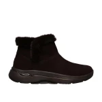 Skechers Women's GO WALK Arch Fit Cherish Boots Chocolate Suede Faux Fur Lined for Comfort and Warmth Size 38 Ideal for Cold Weather Walking - Skechers