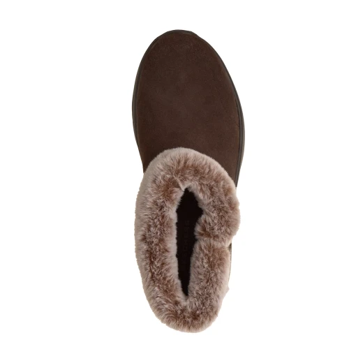 Skechers Women's On-the-GO Encore Snow-Capped Booties Chocolate 39.5 with Faux Fur Collar and Side Zip Closure - Skechers - Image 4