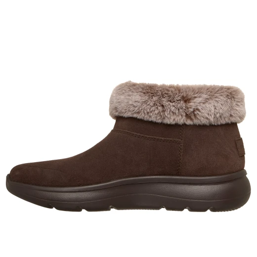 Skechers Women's On-the-GO Encore Snow-Capped Booties Chocolate 39.5 with Faux Fur Collar and Side Zip Closure - Skechers - Image 5