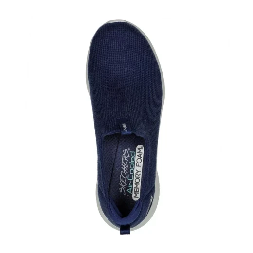 Skechers Women's Ultra Flex 3.0 Navy Slip On Sneakers with Air Cooled Memory Foam Insole Size 38.5 Waffle Knit Upper Comfortable and Stylish Footwear for Women - Skechers - Image 6