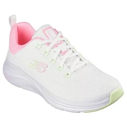 Skechers Women's Vapor Foam Athletic Shoes White 37.5 Lightweight Breathable Engineered Mesh Upper Air-Cooled Memory Foam Insole Lite-Foam Midsole Lace Up Sneakers