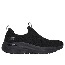 Skechers Women's Arch Fit 2.0 Laceless Comfort Sneakers Black Ombre Stretch Fit Knit Design Size 37.5