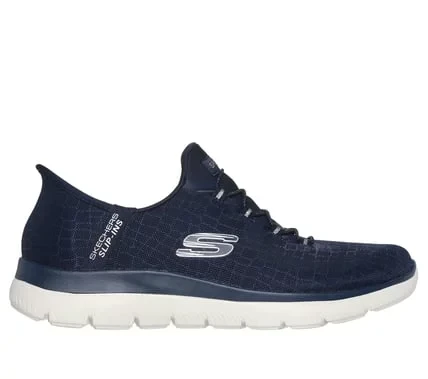 Skechers Women's Summits Classy Night Slip On Shoes Navy with Sparkle Mesh Upper and Heel Pillow Feature Size 37 Comfortable Vegan Style Skechers Women's Summits Classy Night Slip On Shoes Navy with Sparkle Mesh Upper and Heel Pillow Feature Size 37 Comfortable Vegan Style