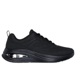 Skechers Women's Skech Air Meta Extraordinaire Athletic Shoes Black Duraleather Upper Airbag Midsole Air Cooled Memory Foam Insole Lace Up Closure Size 37