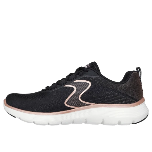 Skechers Women's Flex Appeal 5.0 Black Running Sports Shoes Size 37 Lightweight Breathable Textile Upper Lace Up Closure Durable Rubber Sole for Active Workouts and Training - Skechers - Image 4