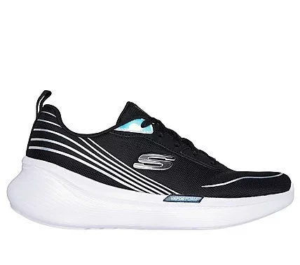 Skechers Women's Vapor Foam Plus Forward Flow Athletic Shoes Black Mesh Upper Iridescent Trim Air-Cooled Memory Foam Insole Ultra Lightweight Cushioning Size 38.5 - Skechers - Image 2
