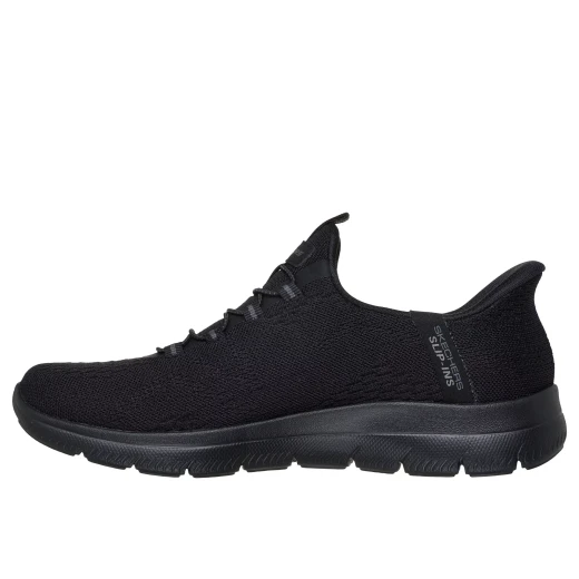 حذاء سكتشرز نسائي سميتس دريم تشيزر سهل الارتداء مقاس 39 أسود، حذاء رياضي مريح مع نعل داخلي من إسفنج ميموري فوم يبرد بالهواء وتصميم بدون استخدام اليدين، نباتي صديق للبيئة - سكيتشرز - Image 4