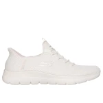 Skechers Women's Hands Free Slip-ins Summits Dream Chaser Slip On Shoes Natural Color 36 with Air Cooled Memory Foam Insole and Engineered Mesh Upper for Easy Wear Comfort - Skechers
