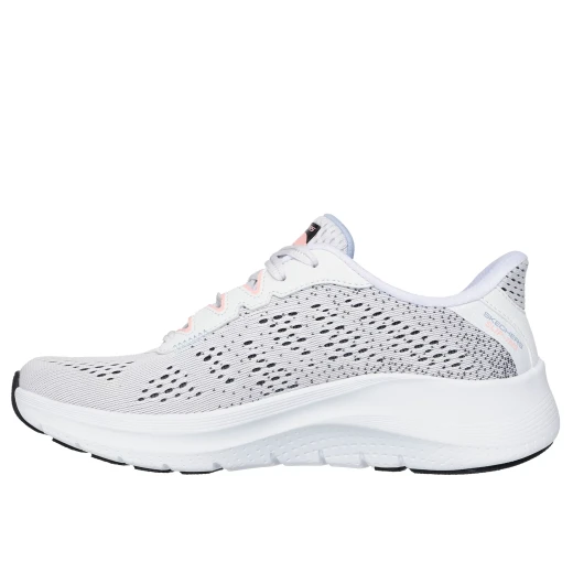 Skechers Women's Arch Fit 2.0 Fresh Space Slip-ins Vegan Shoes with Engineered Mesh Upper, Adjustable Laces, and Air Cooled Arch Fit Insole in White, Size 38 - Skechers - Image 5