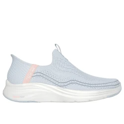 Skechers Women's Vapor Foam Luxe Breeze Slip Ons Hands Free 37.5 Blue Featuring Air Cooled Memory Foam Insole and Ultralight Vapor Foam Midsole for Ultimate Comfort and Style