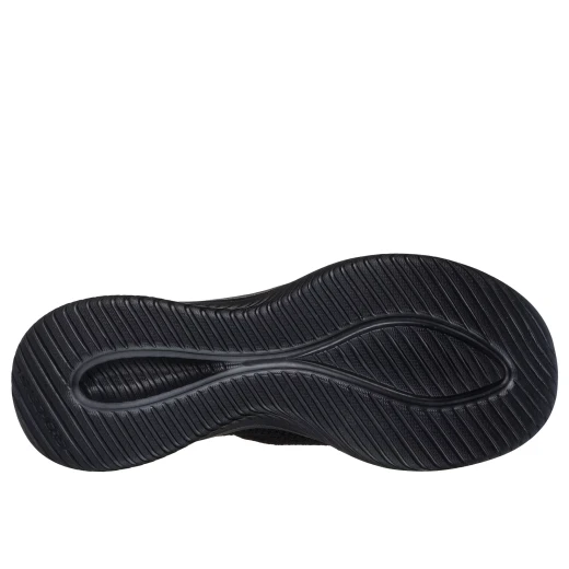 حذاء سكيتشرز النسائي الترا فليكس 3.0 ايزي وين سهل الارتداء أسود مقاس 38.5 بتصميم بدون رباط مع جزء علوي محبوك بتقنية استرتش فيت ونعل داخلي من إسفنج ميموري فوم مبرد بالهواء نمط نباتي - سكيتشرز - Image 6
