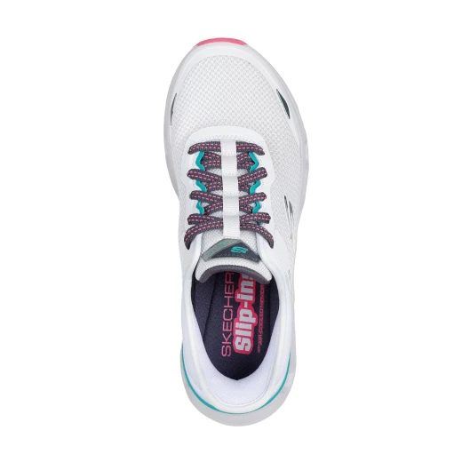 Skechers Women's Glide Step Altus New Horizon Slip Ins 39 White Mesh Sporty Lace Up Vegan Style With Air Cooled Memory Foam Insole And Glide Step Midsole - Skechers - Image 4