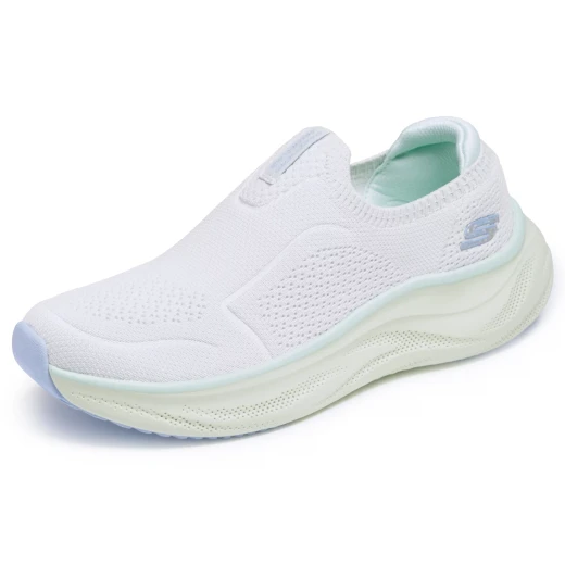 Skechers Women's Skech Cloud Slip On Sneakers Beige 37.5 Featuring Air Cooled Memory Foam Insole and Flexible Traction Outsole - Skechers - Image 4