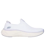 Skechers Women's Skech Cloud Slip On Sneakers White 39 Featuring Stretch Fit Design, Air Cooled Memory Foam Insole, and Flexible Traction Outsole for Ultimate Comfort and Support - Skechers