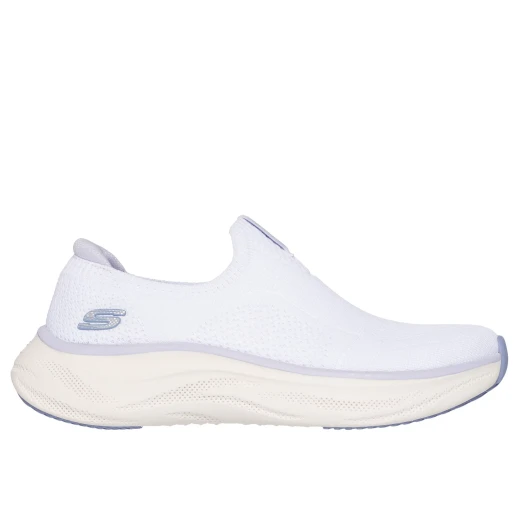 Skechers Women's Skech Cloud Slip On Sneakers White 40 EU Featuring Stretch Fit Design and Air Cooled Memory Foam Insole for Ultimate Comfort and Flexibility