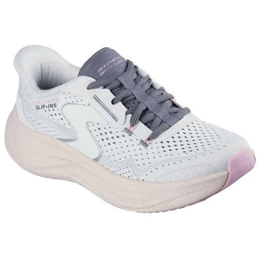 Skechers Women's Skech Cloud Athletic Shoes Hands-Free Slip-ins Plush Horizon White 38.5 Vegan Machine Washable Lightweight Comfort Modern Athletic Style - Skechers - Image 3
