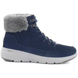 Skechers On The Go Glacial Ultra Women's Navy Suede Winter Boots 39