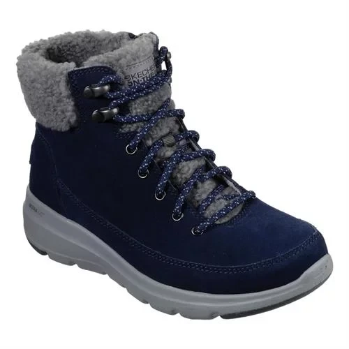 Skechers On The Go Glacial Ultra Women's Navy Suede Winter Boots 39 - Skechers - Image 3