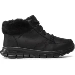 بوت Skechers Synergy Sunday's Best النسائي الأسود مقاس 38.5 مقاوم للماء بتقنية Warm Tech Memory Foam مع بطانة من الفرو الصناعي - سكيتشرز