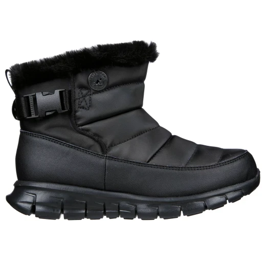 حذاء بوت نسائي Skechers Synergy Nocturne مقاوم للماء مع حافة من الفرو الصناعي يتميز بنعل داخلي من إسفنج ميموري الدافئ وتقنية Warm Tech ونعل خارجي مضاد للانزلاق، مقاس 39، لون أسود حذاء بوت نسائي Skechers Synergy Nocturne مقاوم للماء مع حافة من الفرو الصناعي يتميز بنعل داخلي من إسفنج ميموري الدافئ وتقنية Warm Tech ونعل خارجي مضاد للانزلاق، مقاس 39، لون أسود