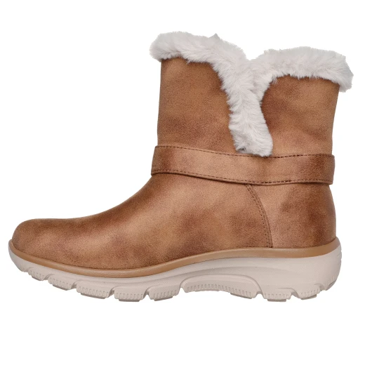 Skechers Women's Easy Going Into Fall Ankle Boots 37 Brown Comfortable Vegan Leather with Side Zip and Air-Cooled Memory Foam Insole for Women's Footwear - Skechers - Image 5