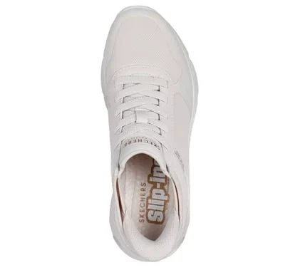 Skechers Women's Slip-ins Tres-Air Uno Easy Steppers Off White 38 Comfortable Vegan Slip On Shoes Featuring Air Cooled Memory Foam Insole & Skech-Air Midsole for Sporty Style - Skechers - Image 5