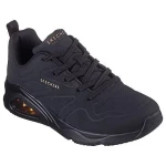 Skechers Street Tres Air Uno Women's Athletic Fashion Lace Up Sneakers with Skech Air Triple Window Airbag Midsole and Air Cooled Memory Foam Insole Size 36 Black - Skechers
