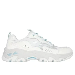Skechers Women's D'Lites Hiker Trail Shoes Off White 39 Featuring Air Cooled Memory Foam Insole and Goodyear Rubber Outsole for Comfortable Outdoor Adventures