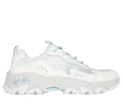 Skechers Women's D'Lites Hiker Trail Shoes Off White 38 Featuring Air Cooled Memory Foam Insole and Goodyear Rubber Outsole for Comfortable Outdoor Adventures - Skechers - Image 2