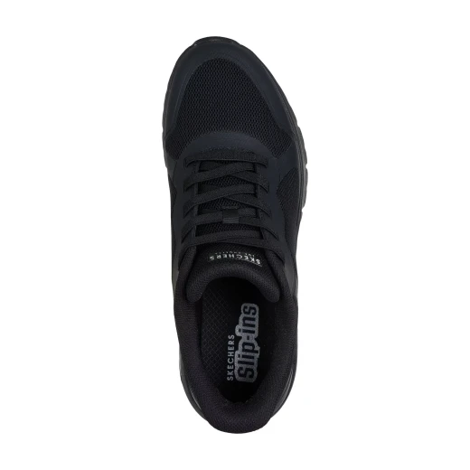 Skechers Men's Uno Flex EZ Air Slip Ons Black 40 Featuring Hands Free Slip Ins, Heel Pillow, Memory Foam Insole, Skech Air Airbag Midsole For Effortless Comfort - Skechers - Image 4