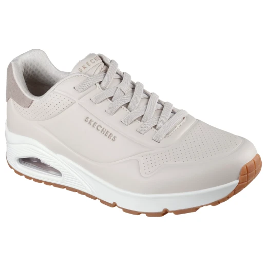 Skechers Street x Harry Kane Off Pitch Collection UNO Men's Taupe Air Sneakers Featuring Air Cooled Memory Foam and Skech Air Airbag Midsole Size 40 - Skechers - Image 3