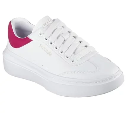 Skechers Women's Cordova Classic Best Behavior Sneakers White/Red Size 39 Featuring Air Cooled Memory Foam Insole Comfortable Lace Up Court Style Duraleather Upper Stylish Design - Skechers - Image 3