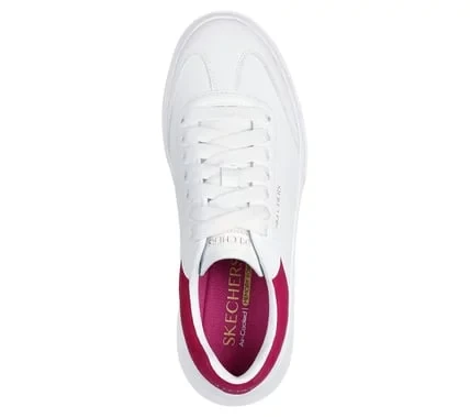 Skechers Women's Cordova Classic Best Behavior Sneakers White/Red Size 39 Featuring Air Cooled Memory Foam Insole Comfortable Lace Up Court Style Duraleather Upper Stylish Design - Skechers - Image 4