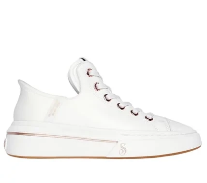 Skechers x Snoop Dogg Women's Snoop One OG Leather Sneakers White Colorway Featuring Hands Free Slip Ins Wearability, Air Cooled Memory Foam Insoles, Rose Gold Trim, and Size 37.5 Skechers x Snoop Dogg Women's Snoop One OG Leather Sneakers White Colorway Featuring Hands Free Slip Ins Wearability, Air Cooled Memory Foam Insoles, Rose Gold Trim, and Size 37.5