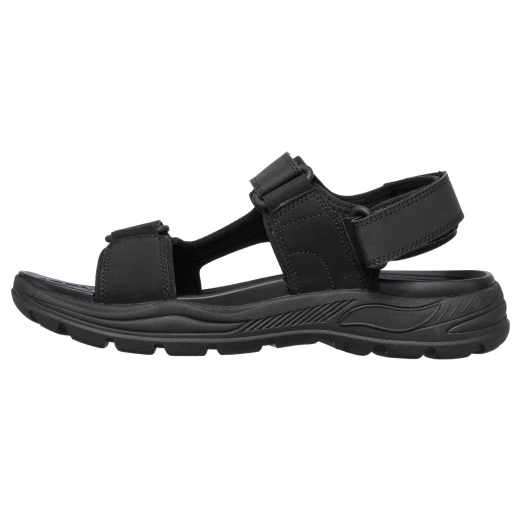 Skechers Men's Arch Fit Motley SD Kontra Sandals Comfortable Synthetic Leather Adjustable Straps with Arch Fit Technology Black Size 41 - Skechers - Image 5