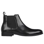 Skechers Men's Trentmore Heights Chelsea Boot Black Leather 41 Featuring Air Cooled Memory Foam Insole Classic Fit Slip On Dress Boot for Men 204854 COG - Skechers